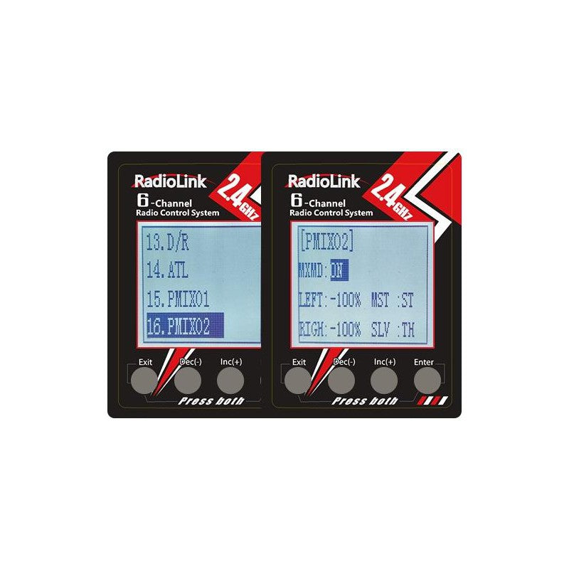 RC6GS V3 7-Channels radio with R7FG gyro integrated Receiver