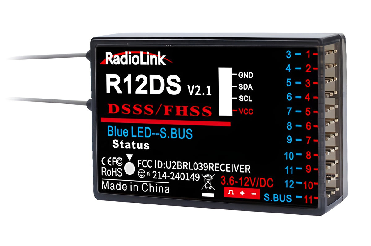 Receiver R12DS 12-channels (AT9, AT9S, AT10, AT10ll)