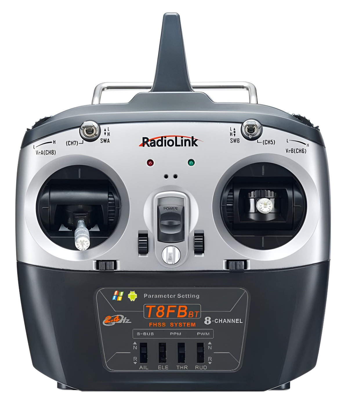 T8FB Mode-1 RC Transmitter with 2x R8EF Receiver