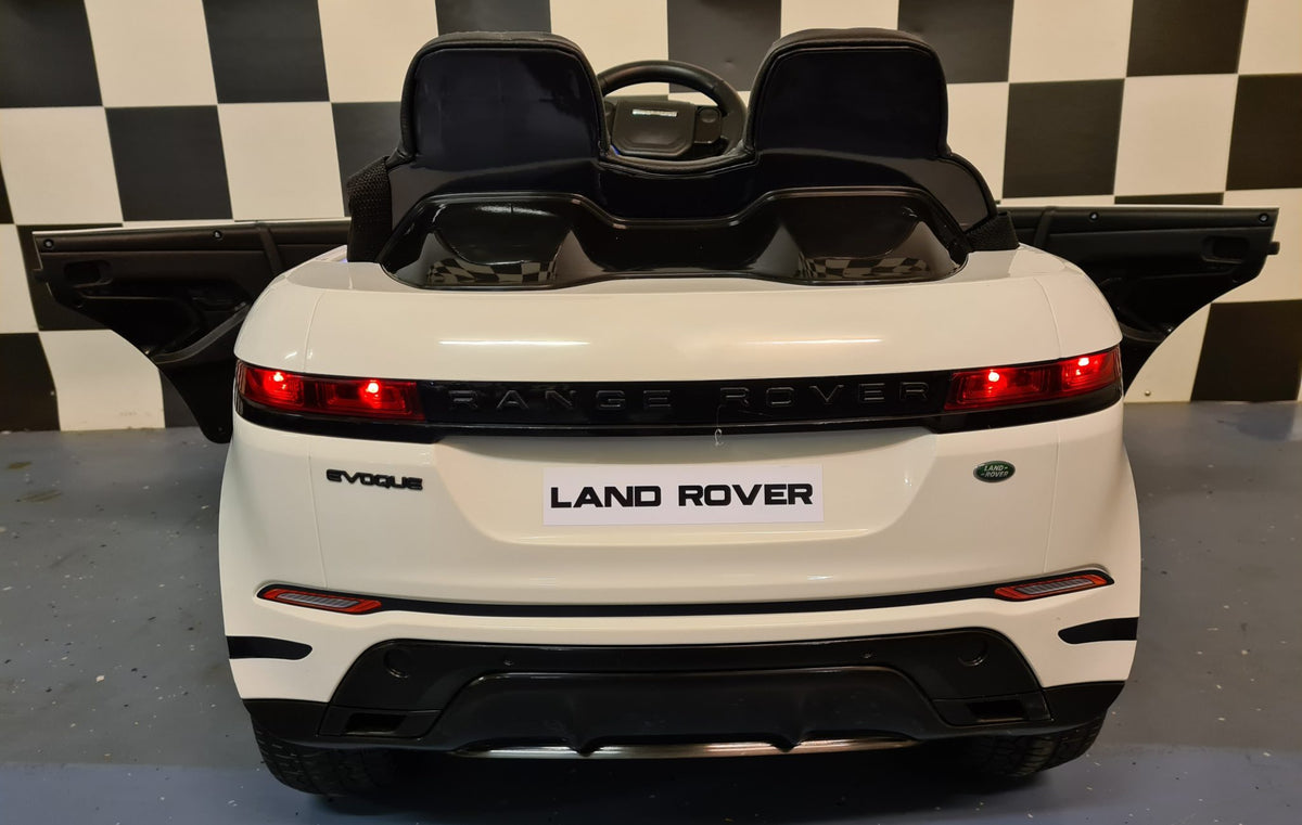 Range Rover Evoque 4x4 12V elbil för barn – 1 person, vit