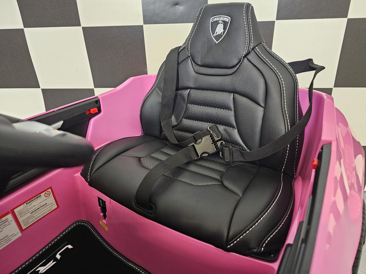 Lamborghini Urus 12V elbil för barn – 1 person, rosa