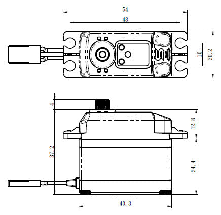 SV-1272SG Plus Servo 35Kg 0,10s HV Alu Coreless Steel Gear