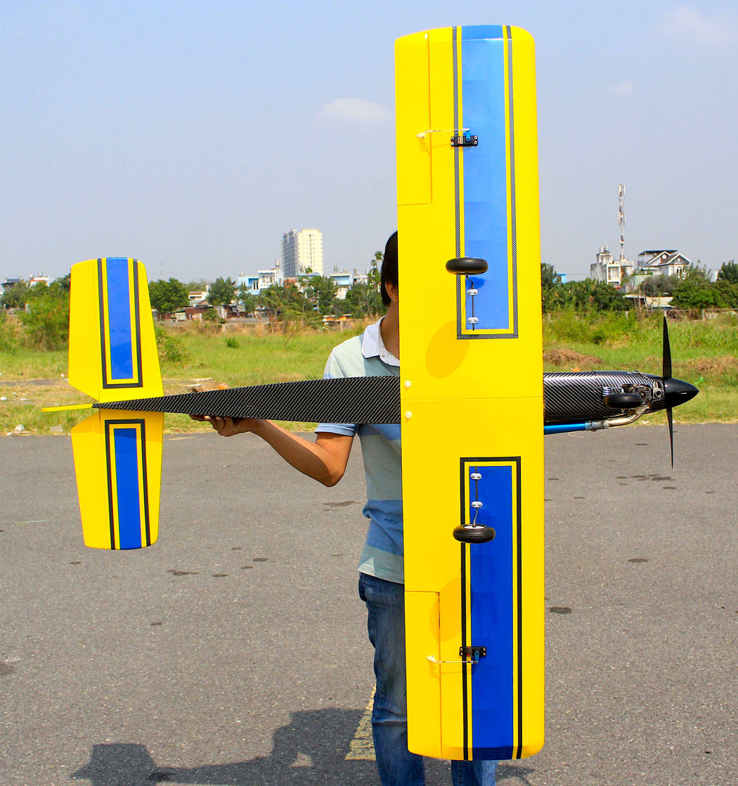 Kwik Fly MK3 Yellow Pattern 160cm 46-55 GP/EP ARF