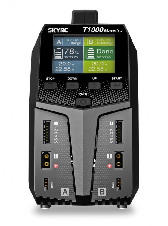 SkyRC T1000 Maestro Laddare AC/DC 2x20A 1000W