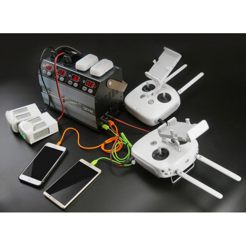 DISC.. 4P3 Charging station AC for Phantom 3/4 smart battery (4x100w)