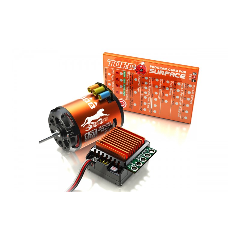 Cheetah 10 S60A ESC + 1600KV/21.5T 2P BL Motor