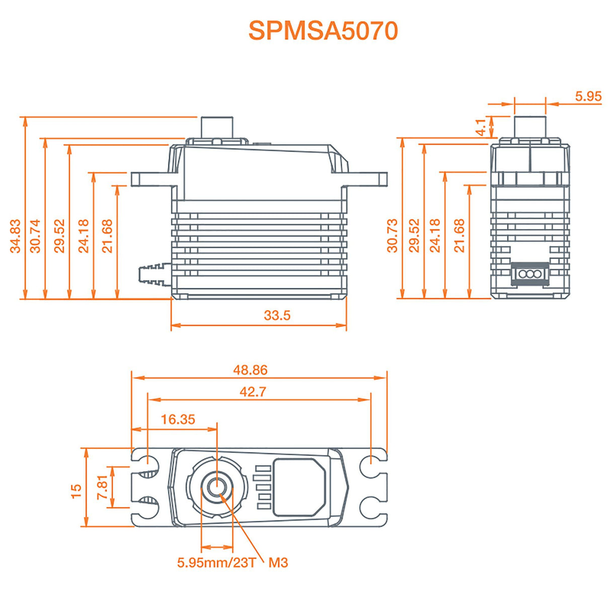 A5070 High Torque High Speed Mini MG HV Servo