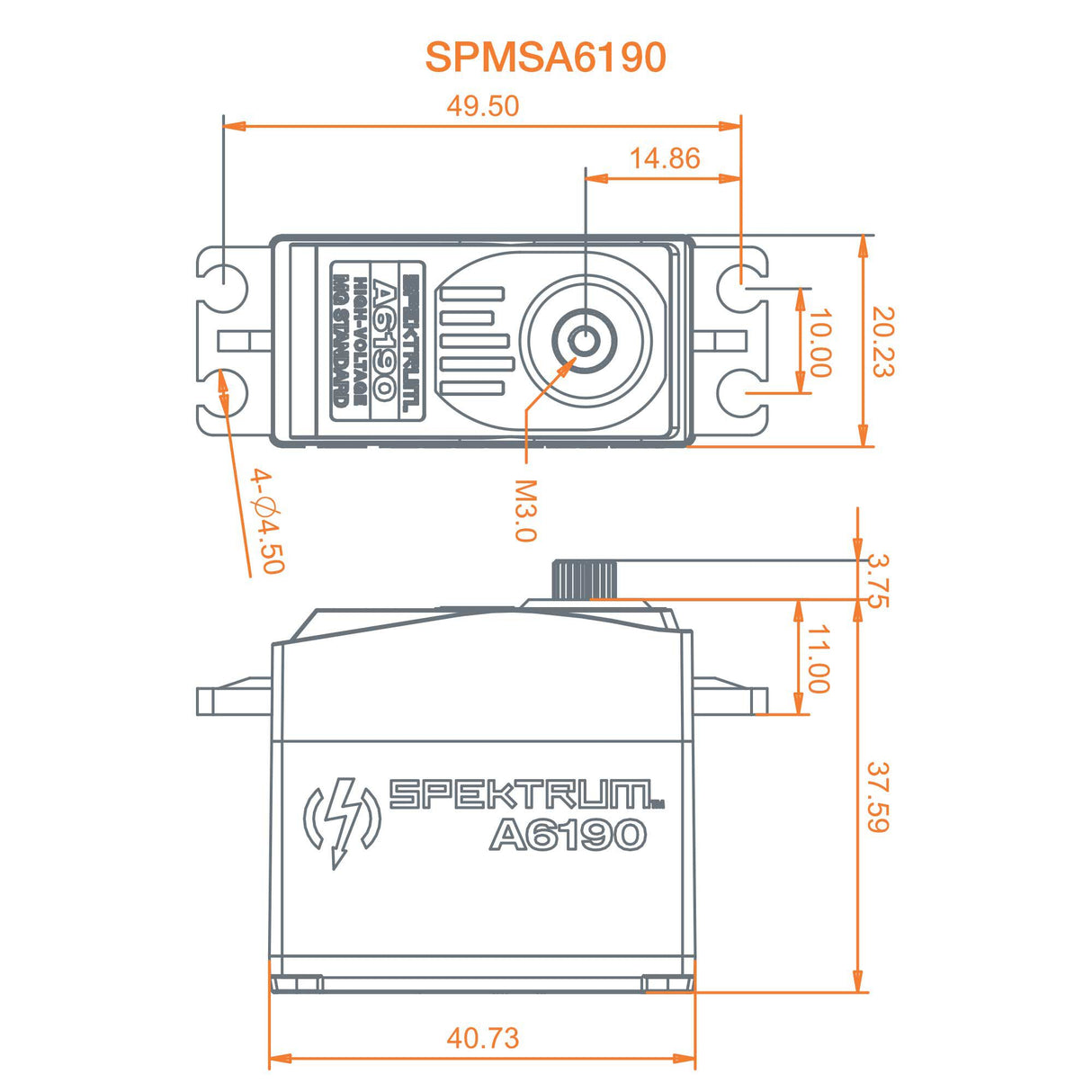 A6190 Standard Metal Gear HV Servo