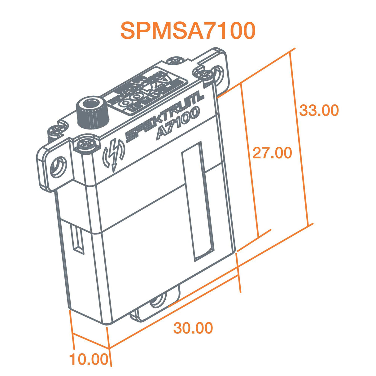 A7100 MT/MS MG HV Wing Servo