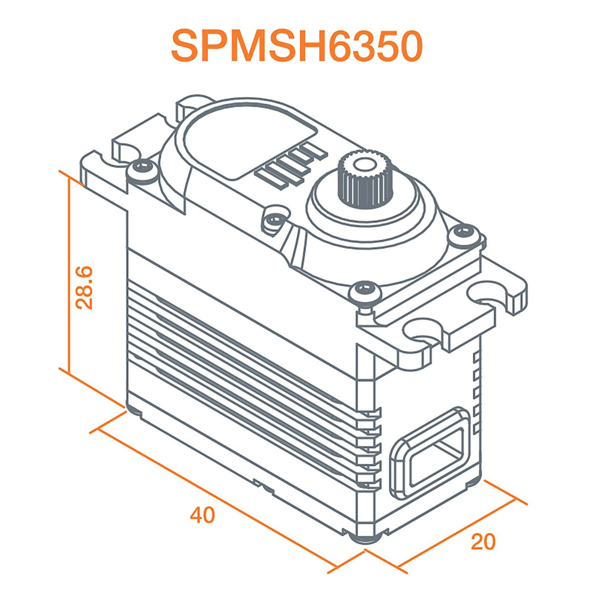 H6350 Ultra Torque High Speed Heli Cyclic HV Servo