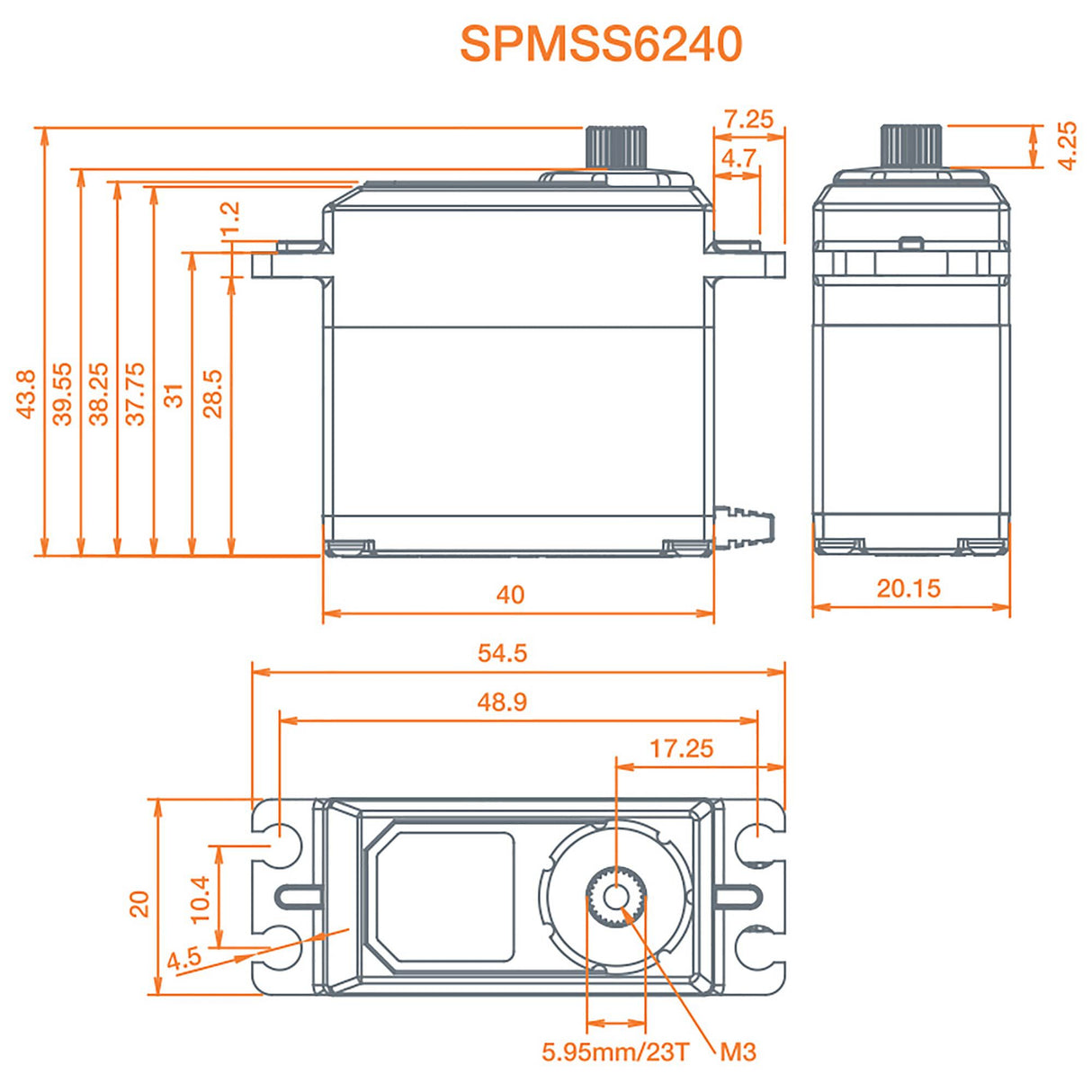 S6240 High Torq High Speed Digital WP Metal Servo