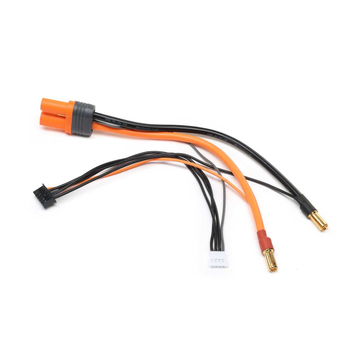 Adapter: IC5 Battery / 5mm Male Bullets with 6" wire: 4S Smart Race Batteries