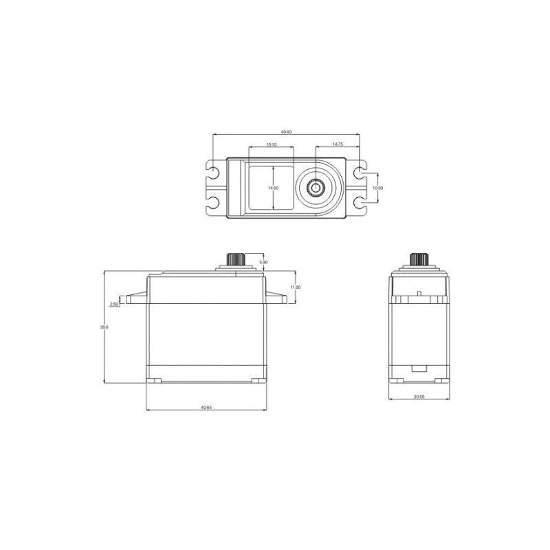 Servo DL5015 Metal gear Waterproof 15.0kg/0.13sec @6.0V