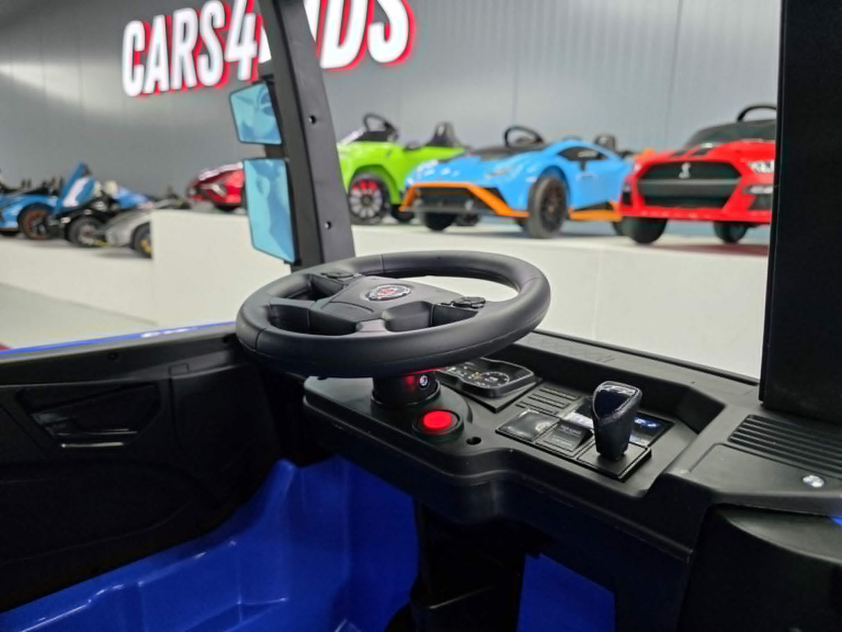 Elektrisk børnebil Scania lastbil 12V blå
