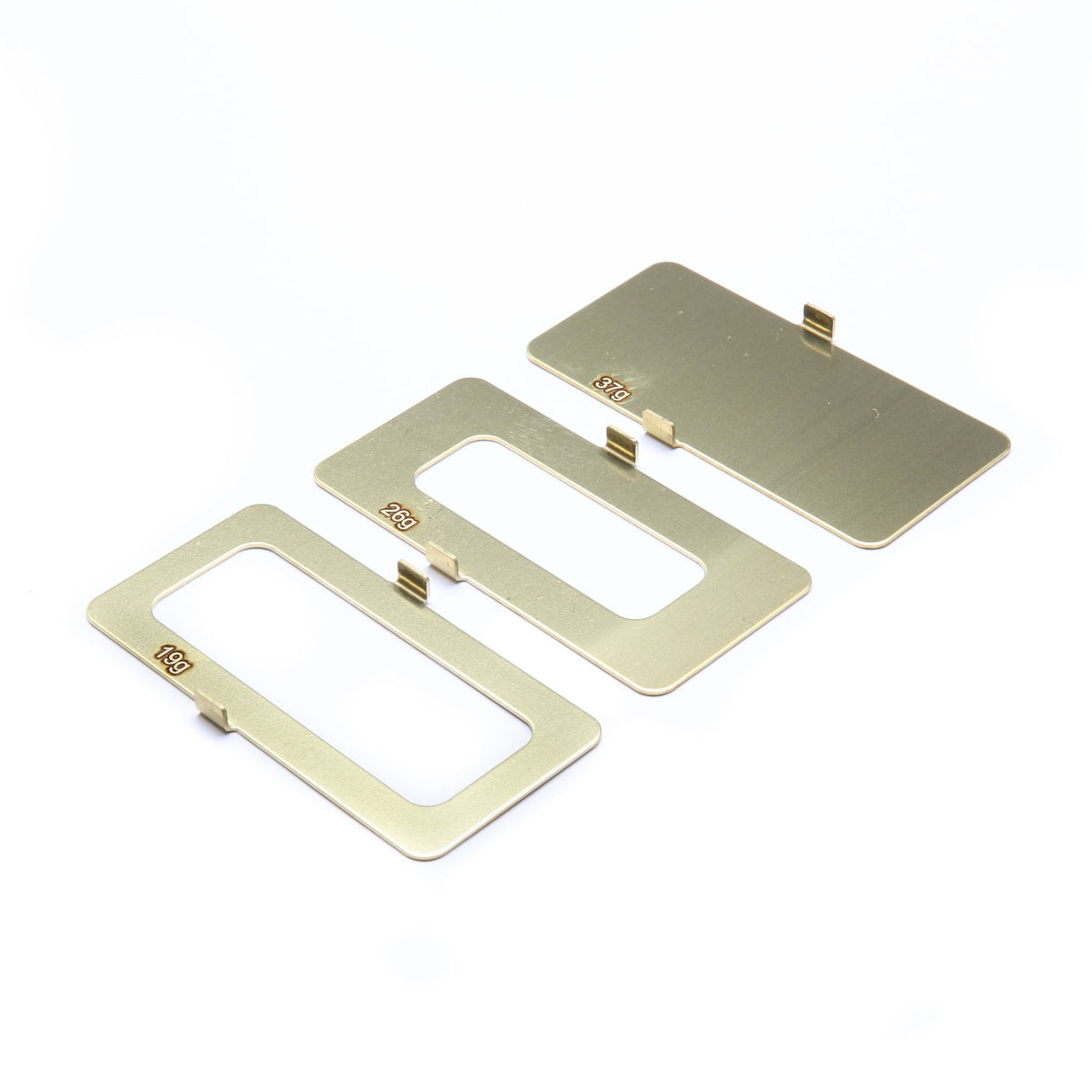 Brass Battery Weight Set, 19g, 26g, 37g