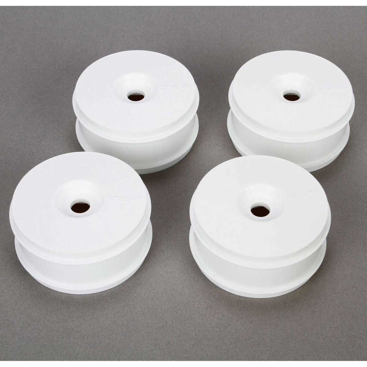 1/8 Buggy Dish Wheel, White (4): 8IGHT Buggy 3.0