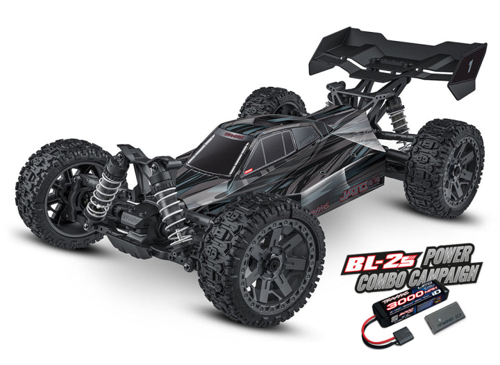 Traxxas 90154-4 Jato 4x4 1/8 BL-2s EHD RTR Sort
