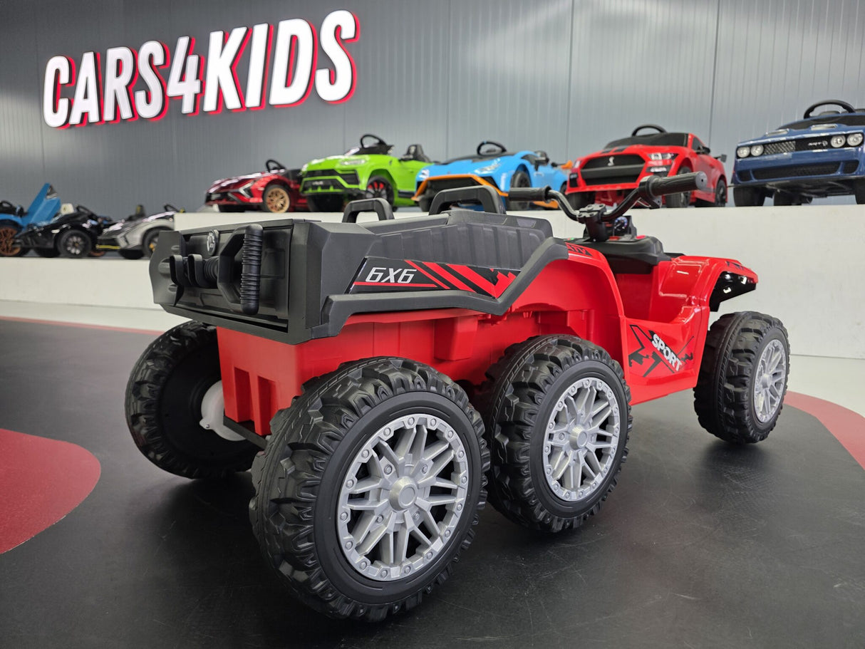 TrailBlazer 6-hjulet elektrisk børnequad 24V med ladeplatform