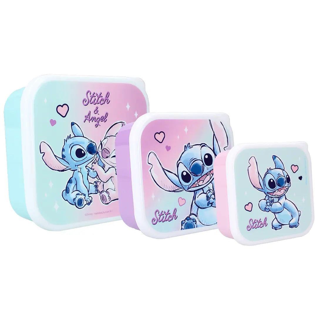Lunch box (3in1) Stitch and Angel - Lilo and Stitch