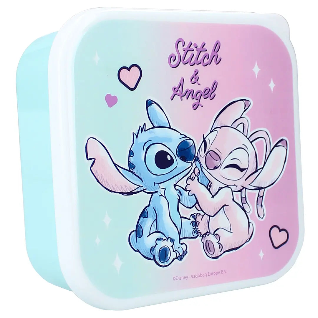 Lunch box (3in1) Stitch and Angel - Lilo and Stitch