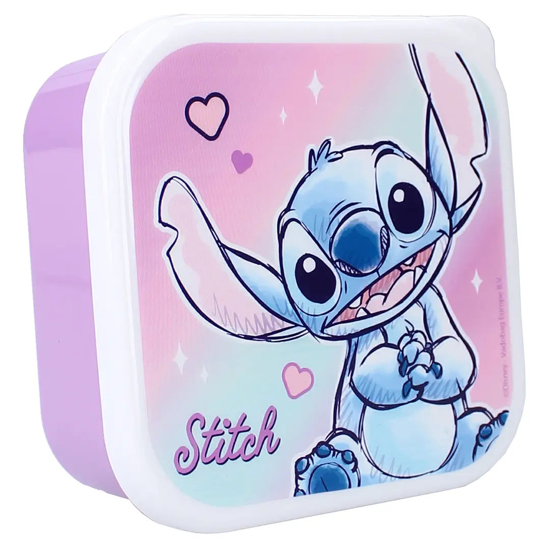 Lunch box (3in1) Stitch and Angel - Lilo and Stitch