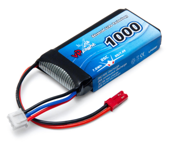 Vapex LP009F - Li-Po Battery 2S 7,4V 1000mAh 25C JST-RCY (BEC)