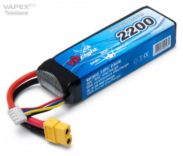 Vapex LP020FXT - Li-Po Battery 3S 11,1V 2200mAh 30C XT60-connector
