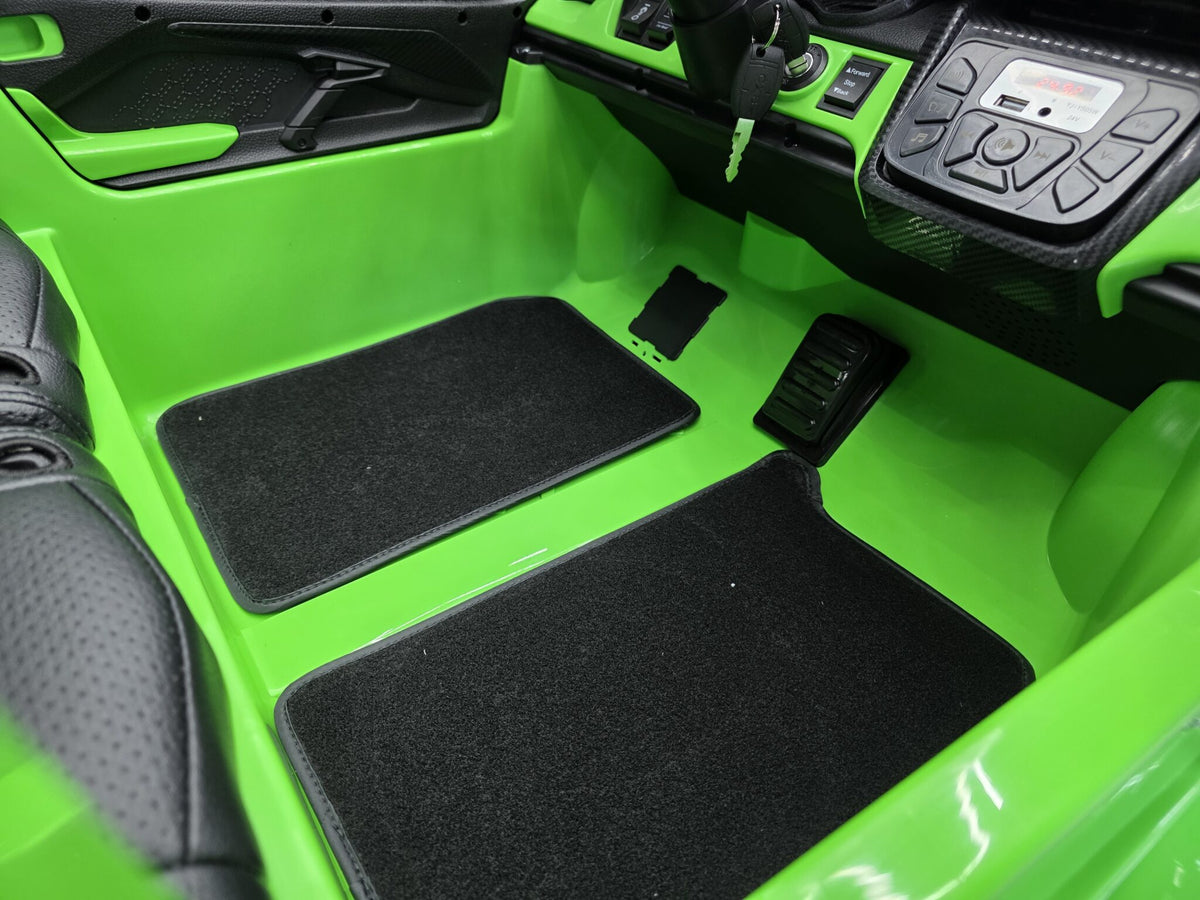 Lamborghini Revuelto 24V elbil för barn – 2 personer, grön