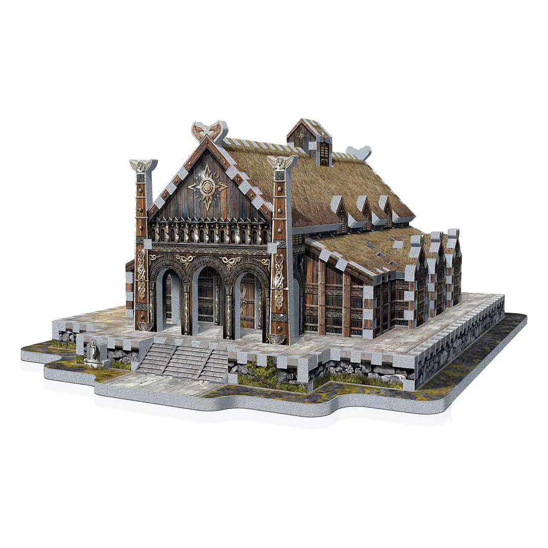 Golden Hall Edoras - The Lord of the Rings - puzzle 3D Wrebbit