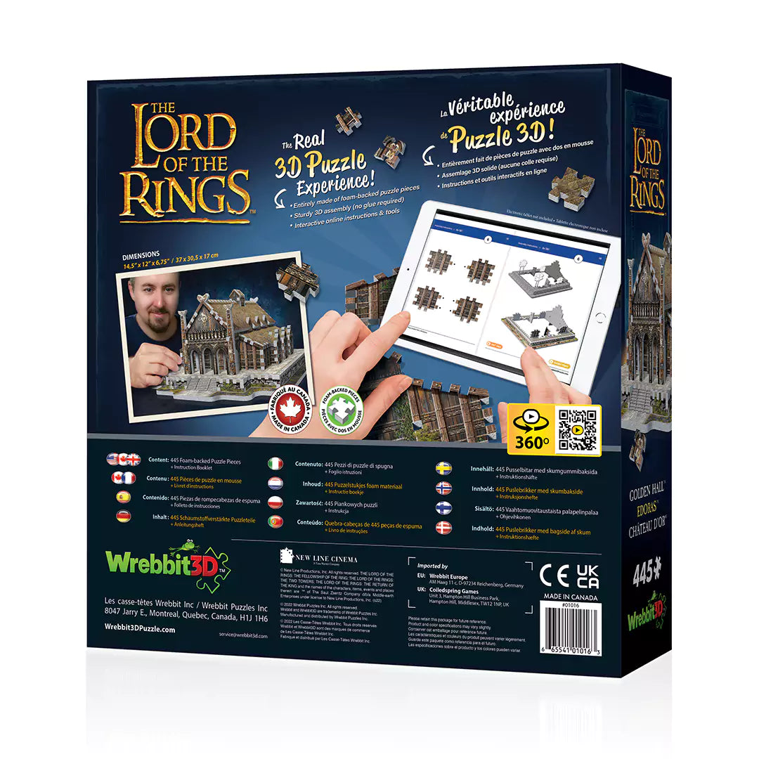 Golden Hall Edoras - The Lord of the Rings - puzzle 3D Wrebbit