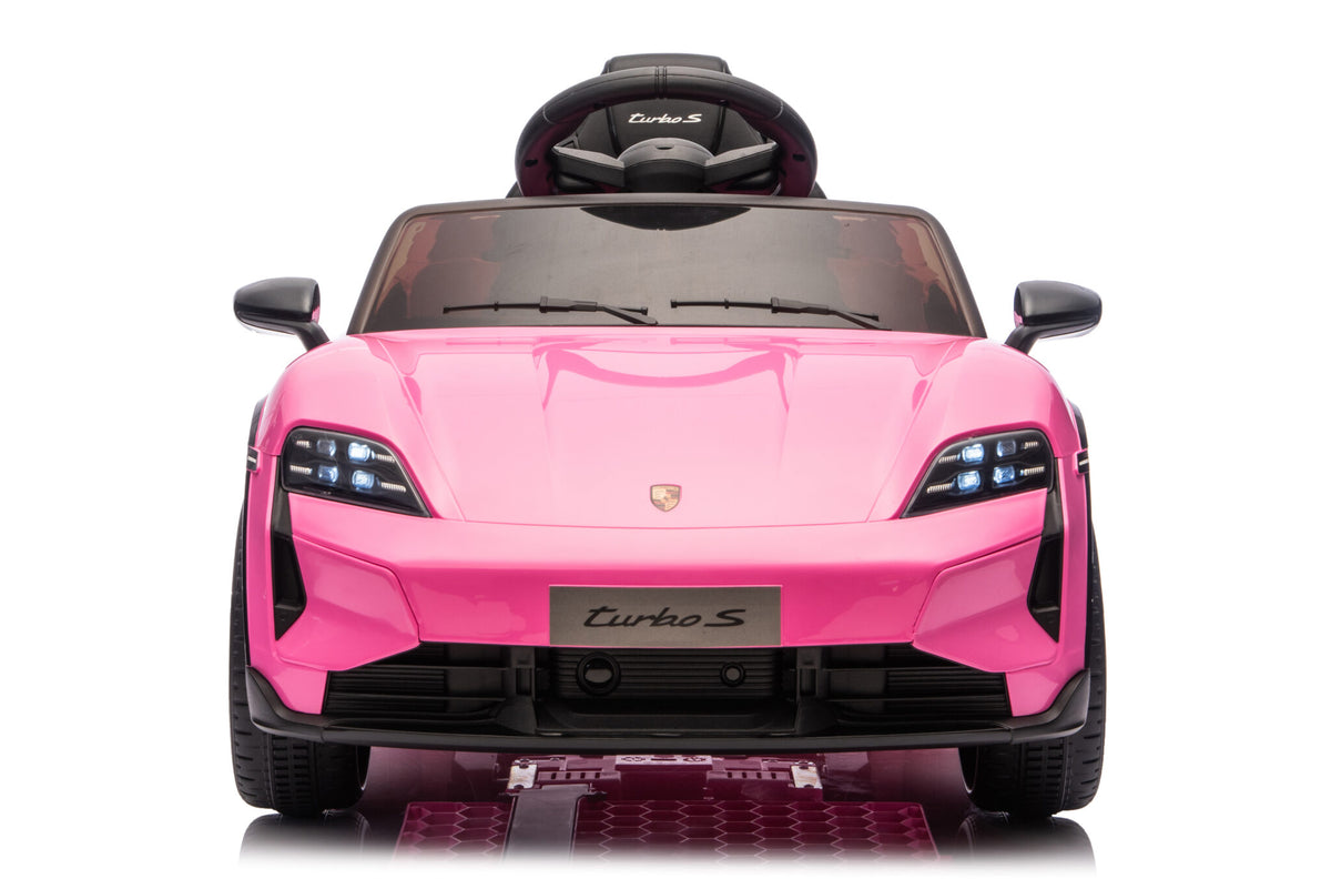 Porsche Taycan 12V elbil för barn – 1 person, grå