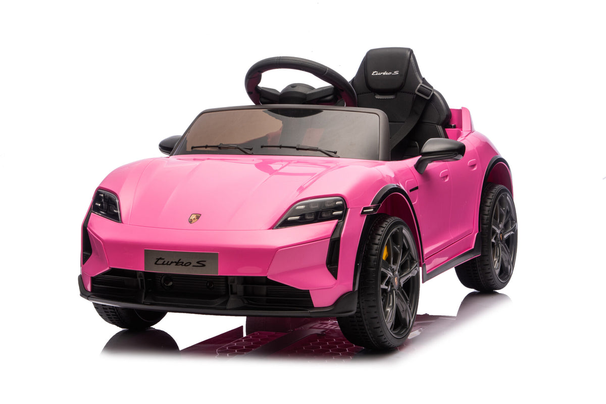 Porsche Taycan 12V elbil för barn – 1 person, grå