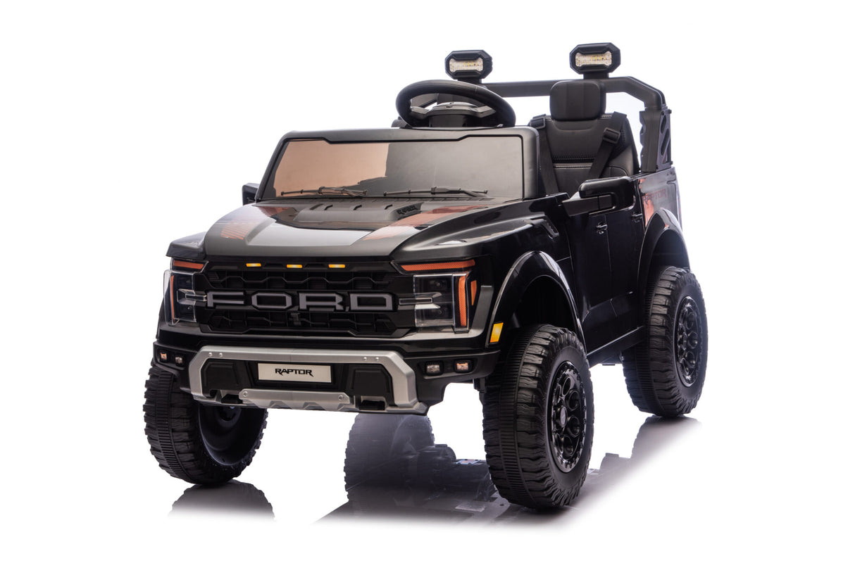 Ford Raptor 24V elbil för barn – 2 personer, svart
