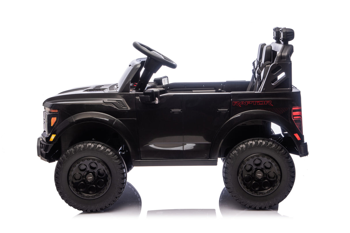 Ford Raptor 24V elbil för barn – 2 personer, svart