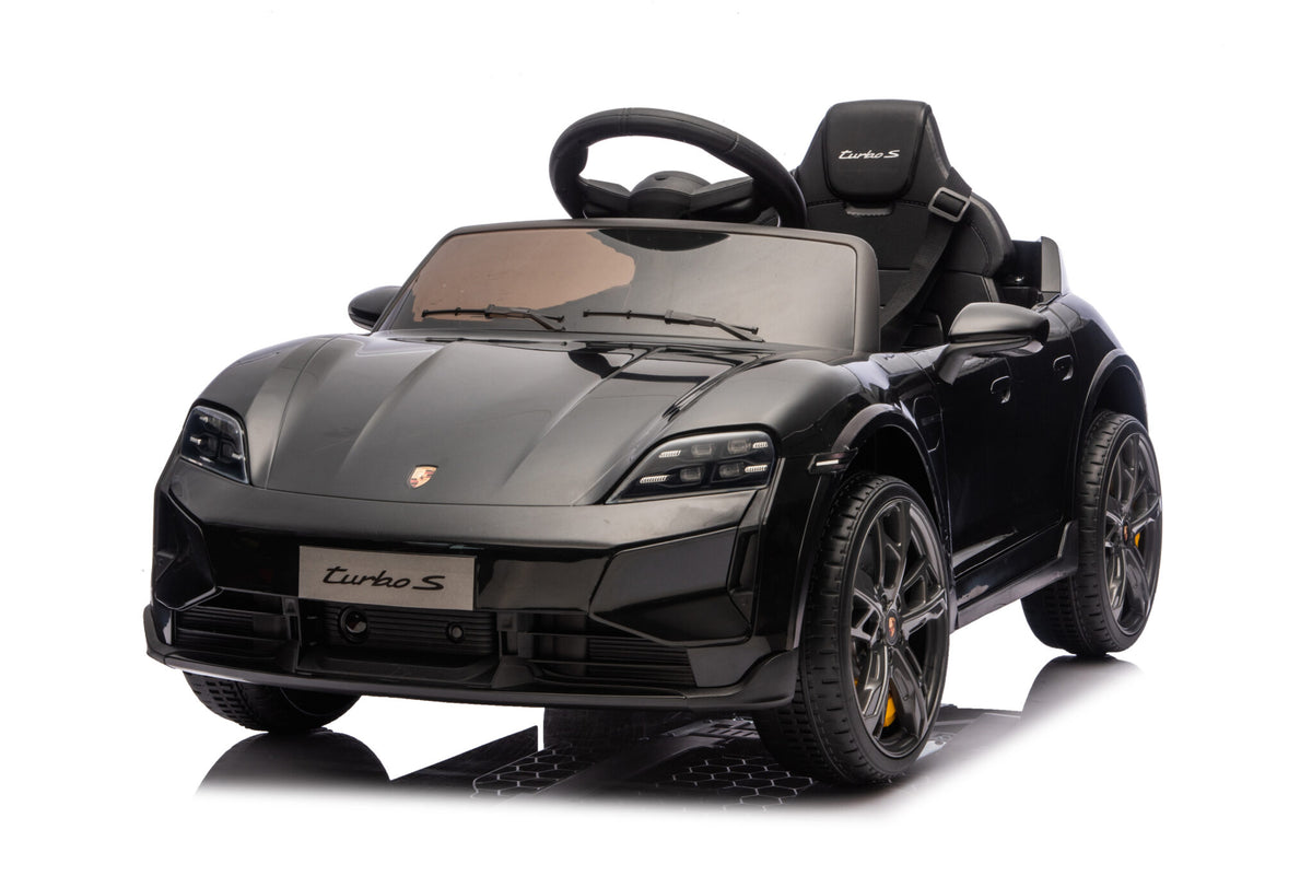 Porsche Taycan 12V elbil för barn – 1 person, grå