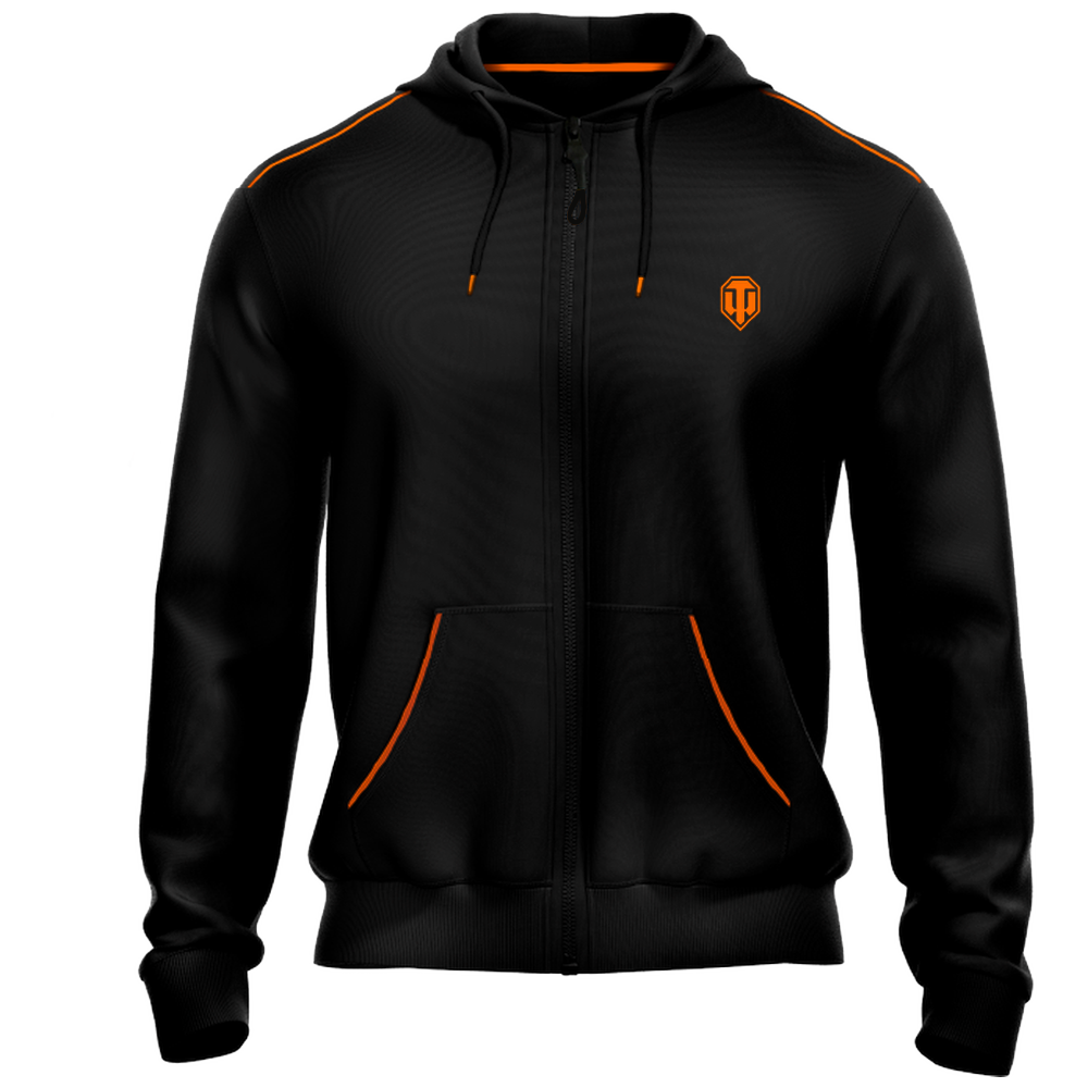 World of Tanks Zip hoodie base black, 3XL