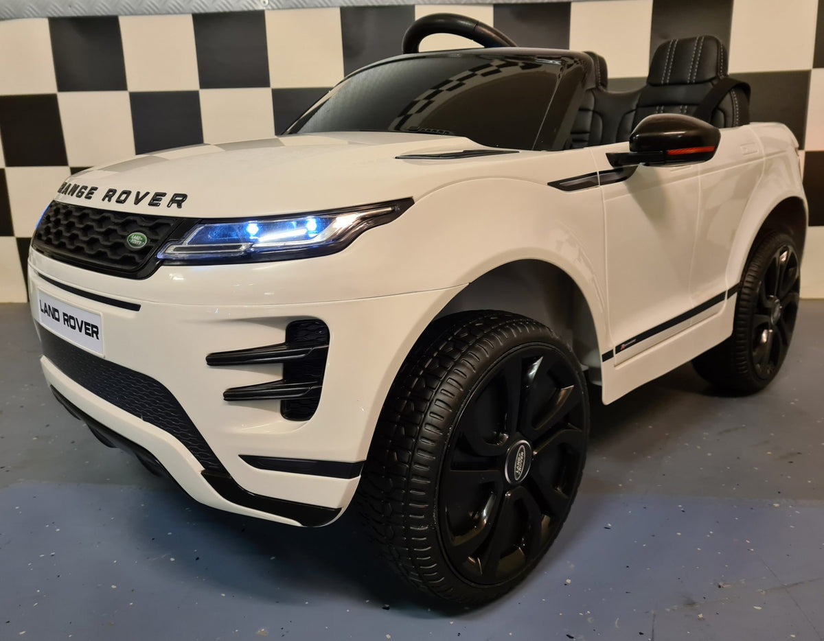 Range Rover Evoque 4x4 12V elbil för barn – 1 person, vit