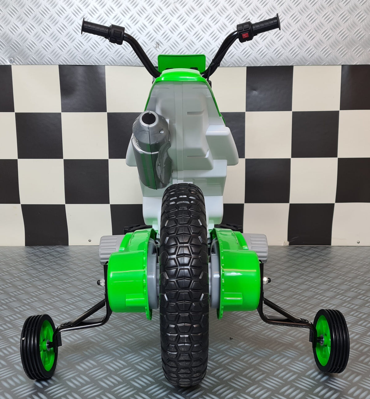 Motocross 12V elmotorcykel för barn – grön