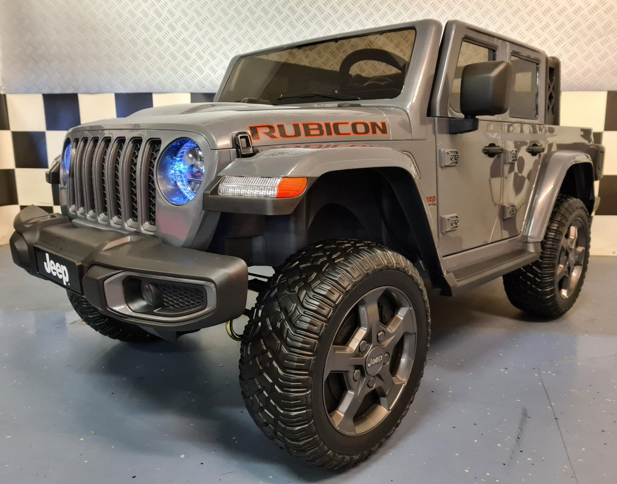 Jeep Gladiator 12V elbil för barn med fjärrkontroll – 2 personer, röd