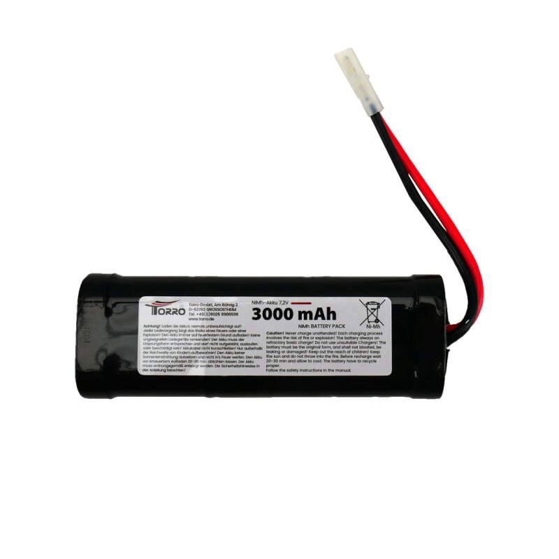 7.2V NIMH Battery 3000mAh with Tamiya Plug