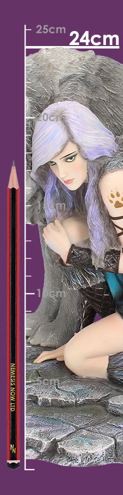 Protector Wolf Figurine by Anne Stokes Limited Edition Fantasy Wolf Ornament