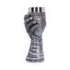 Medieval Knight Gauntlet Wine Goblet Hand Painted