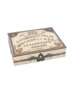 Black and White Spirit Board and Planchette Jewellery Storage Box with Mirror