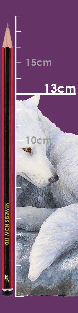 Guardian of the North Wolf Figurine by Lisa Parker Snowy Wolf Ornament