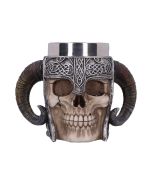Ragnar Viking Skull Ornament 16cm