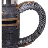Crusader Medieval Knight Chainmail Tankard Historical Helmet Mug