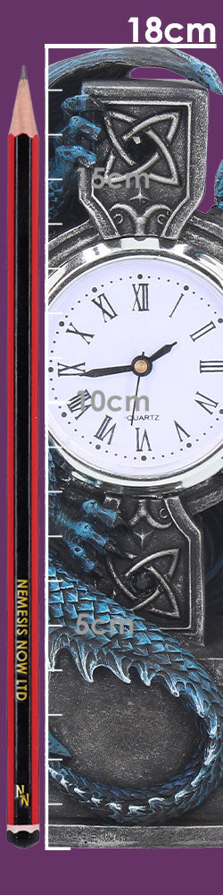 Draco Clock by Anne Stokes 17.8cm