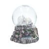 Lisa Parker Guardian of the North Wolf Snowglobe