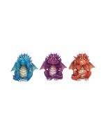 Three Wise Cutiecorns Ornament Cute Unicorn Figurine Set