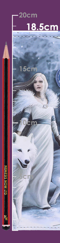 Anne Stokes Winter Guardians Wolf Embossed Purse